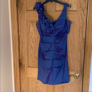 S.L. Fashion irredentist blue dress